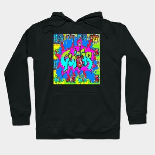 Rock Guitar Graffiti Hoodie